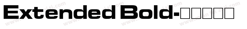 Extended Bold字体转换